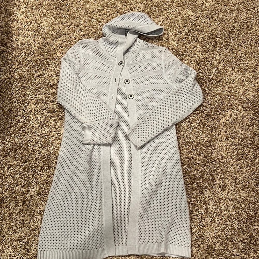 Long duster sweater